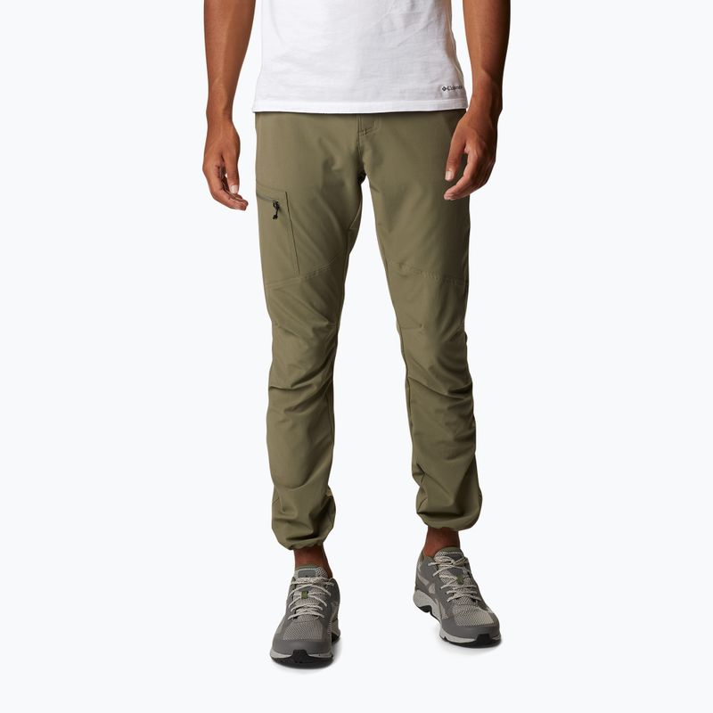 Pantaloni da trekking Columbia Triple Canyon verde pietra da uomo 4