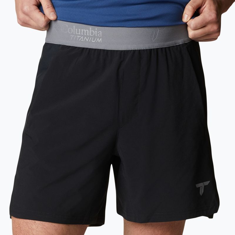 Pantaloncini da trekking Columbia Titan Pass LW da uomo, nero 4