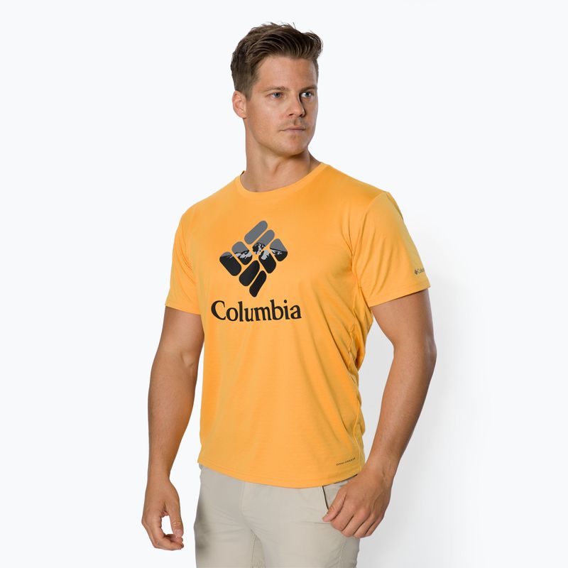 Columbia Zero Ice Cirro mango/cappuccio nightscape graphic maglia da trekking da uomo