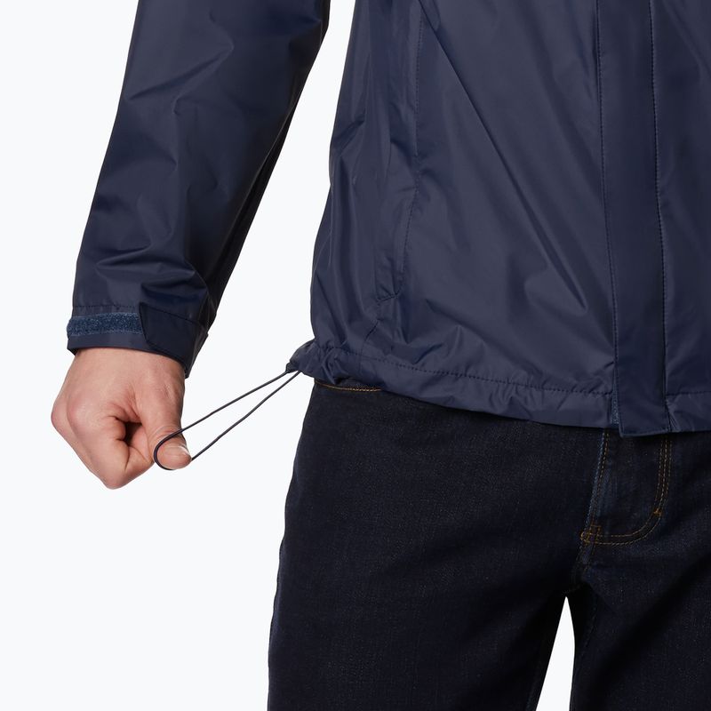 Giacca da pioggia Columbia Watertight II da uomo, colore blu scuro 5