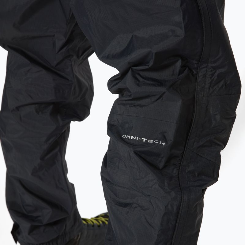 Pantaloni da pioggia Columbia Pouring Adventure II da uomo, nero 4