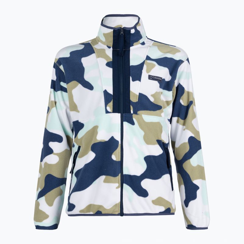 Columbia Back Bowl felpa in pile da uomo savory mod camo/collegiate navy