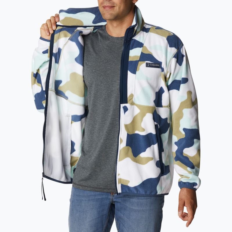 Columbia Back Bowl felpa in pile da uomo savory mod camo/collegiate navy 5