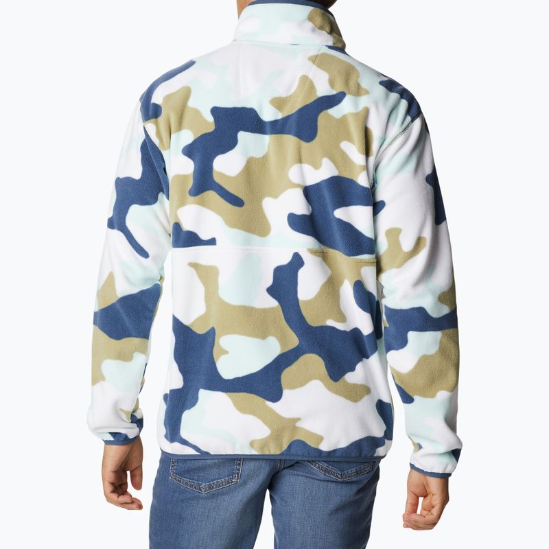 Columbia Back Bowl felpa in pile da uomo savory mod camo/collegiate navy 6