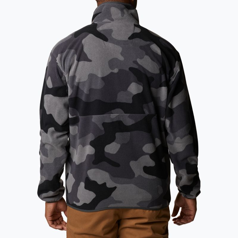 Felpa in pile Columbia Back Bowl nero mod camo/squalo uomo 2