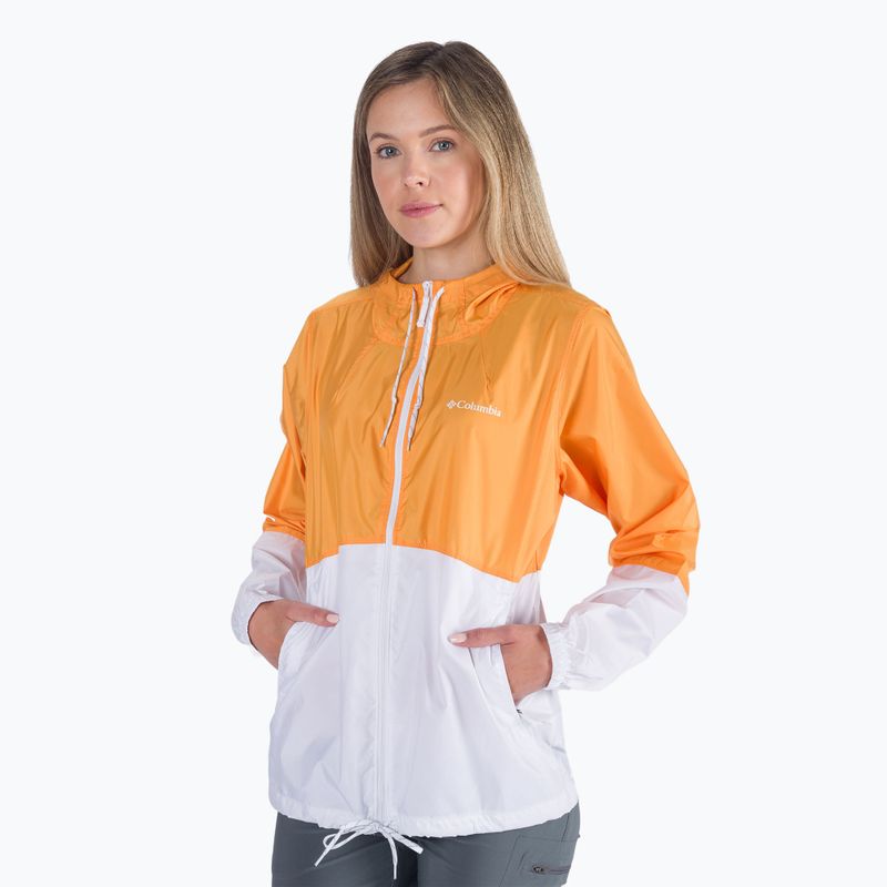 Giacca a vento Columbia Flash Forward donna mango/bianco