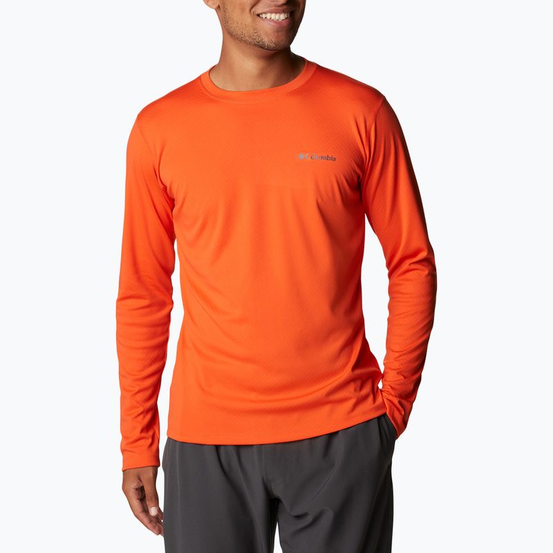 Columbia Zero Rules manica lunga trekking uomo quarzo rosso