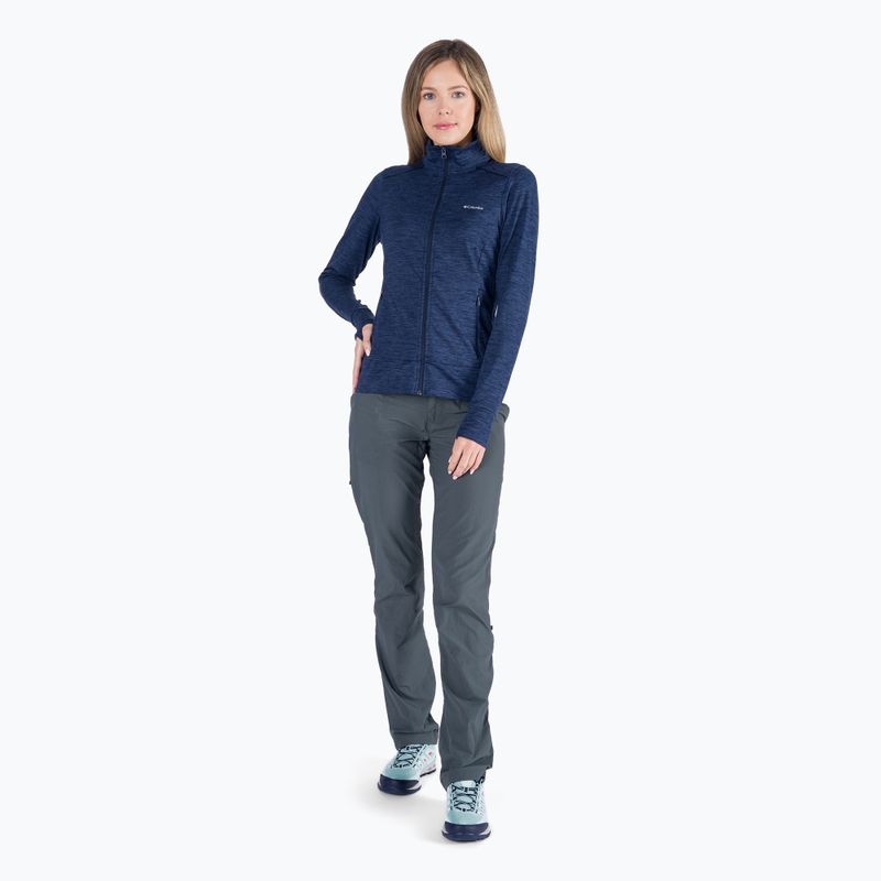 Felpa da trekking Columbia Weekend Adventure da donna dark nocturnal heather 2