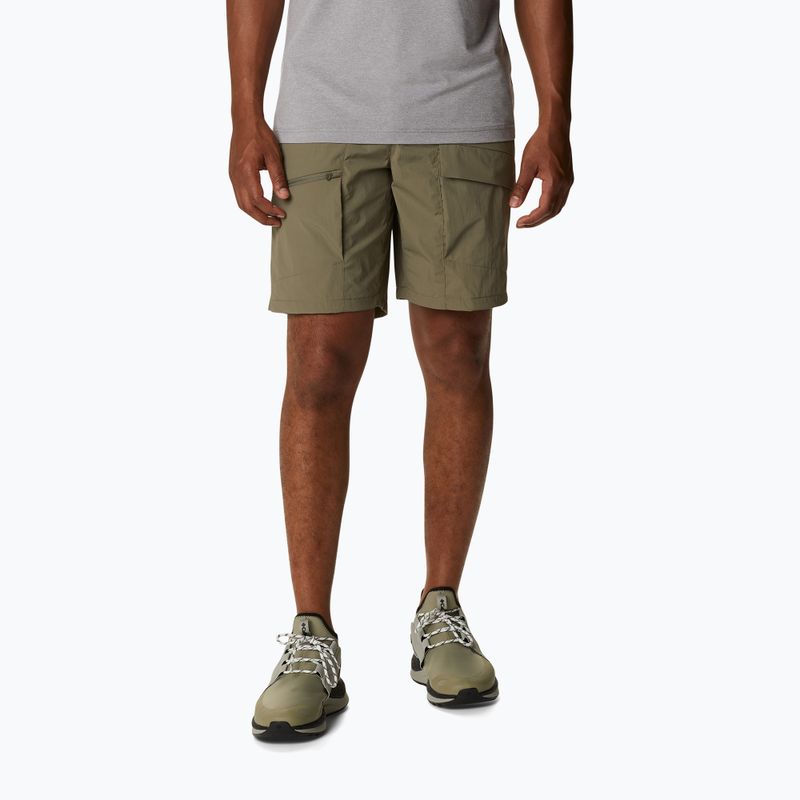 Pantaloncini da trekking Columbia Maxtrail Lite verde pietra da uomo