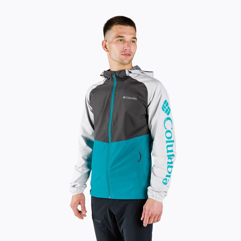 Giacca softshell Columbia Panther Creek uomo deep marine/shark/nimbus grigio