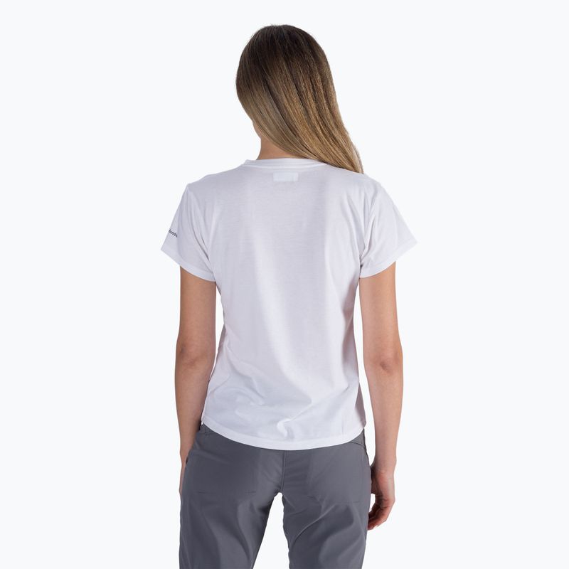 Maglietta da trekking Columbia da donna Sun Trek Graphic bianco/tifone telaio 3