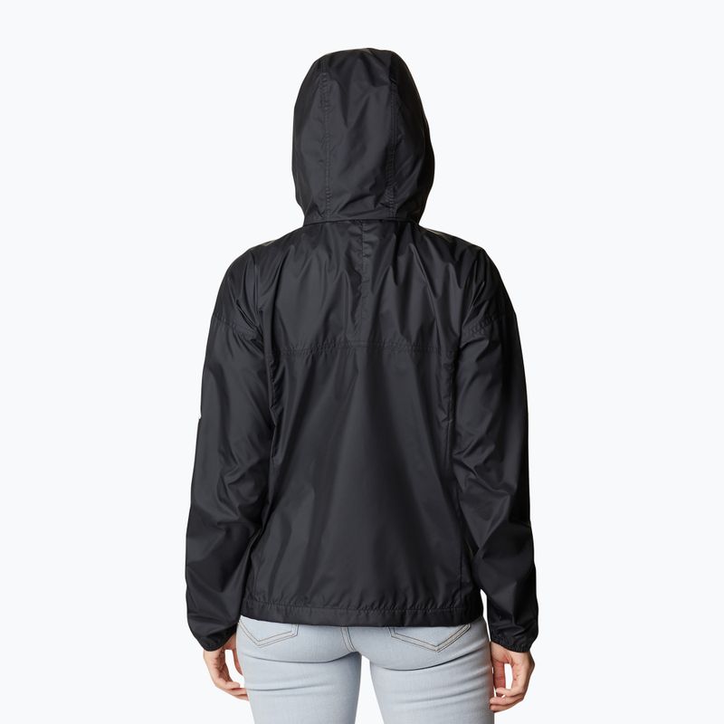 Giacca a vento Columbia Flash Challenger Novelty nera da donna 2