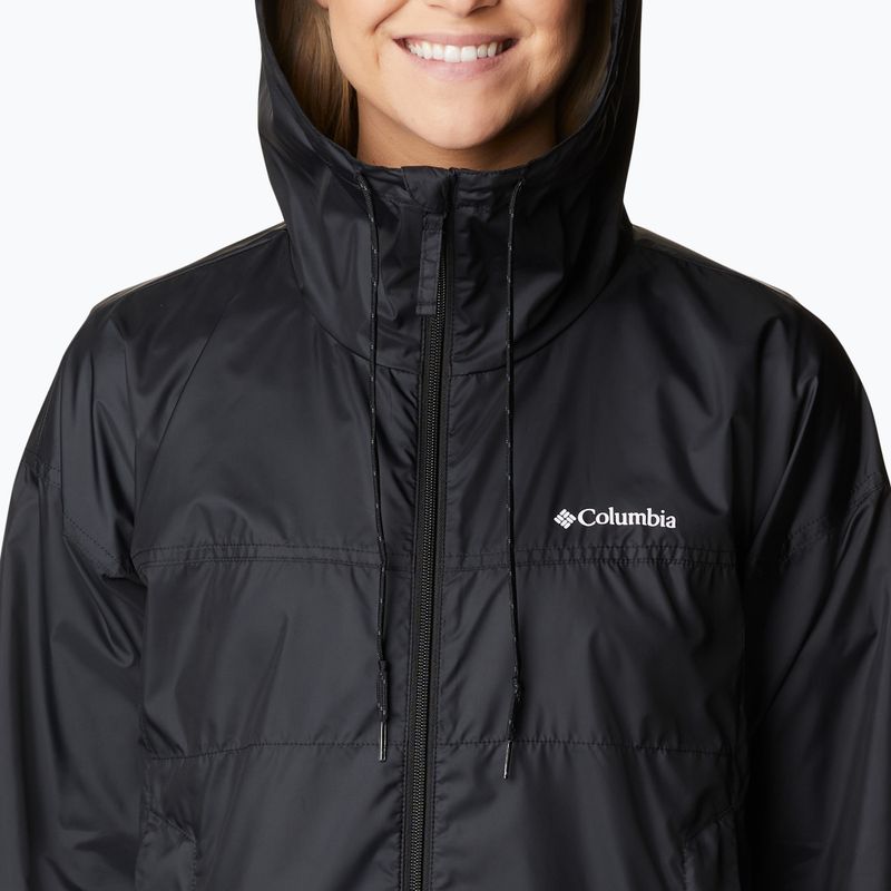 Giacca a vento Columbia Flash Challenger Novelty nera da donna 6