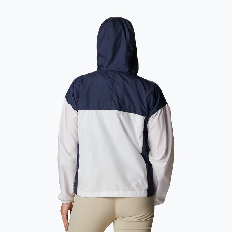 Giacca a vento Columbia Flash Challenger Novelty bianca/notturna da donna 6