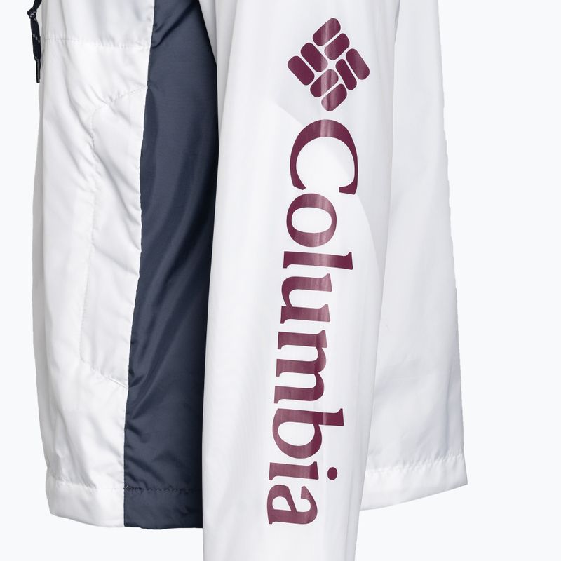 Giacca a vento Columbia Flash Challenger Novelty bianca/notturna da donna 4