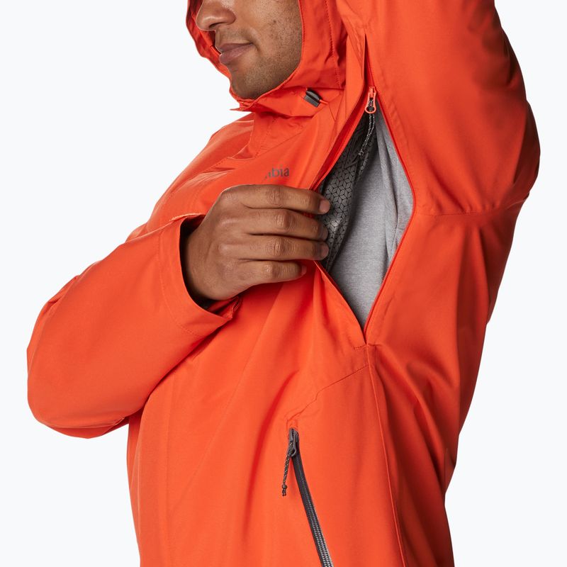 Giacca da pioggia Columbia Earth Explorer da uomo, rosso quarzo 15