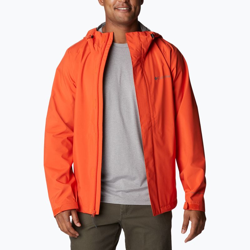 Giacca da pioggia Columbia Earth Explorer da uomo, rosso quarzo 6