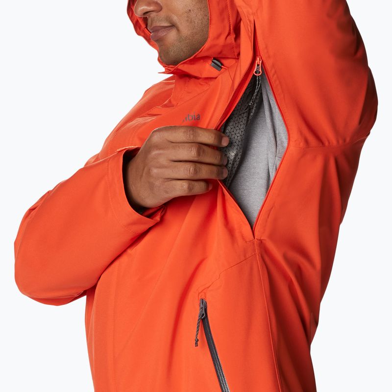 Giacca da pioggia Columbia Earth Explorer da uomo, rosso quarzo 13