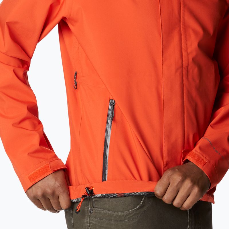 Giacca da pioggia Columbia Earth Explorer da uomo, rosso quarzo 16