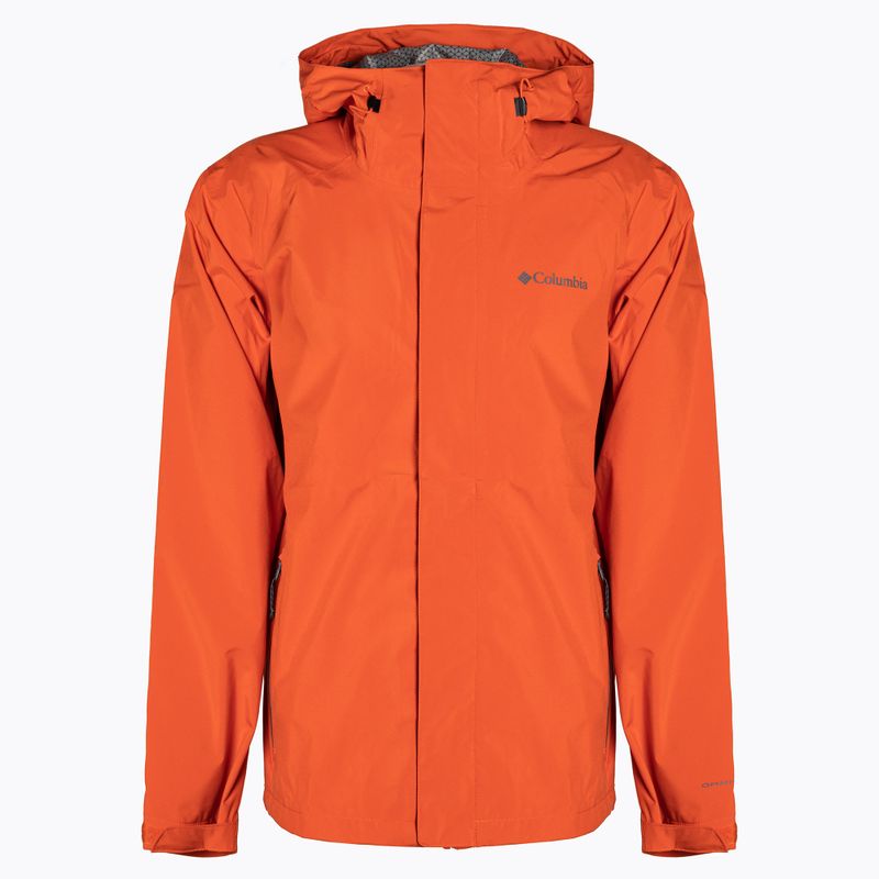 Giacca da pioggia Columbia Earth Explorer da uomo, rosso quarzo 17