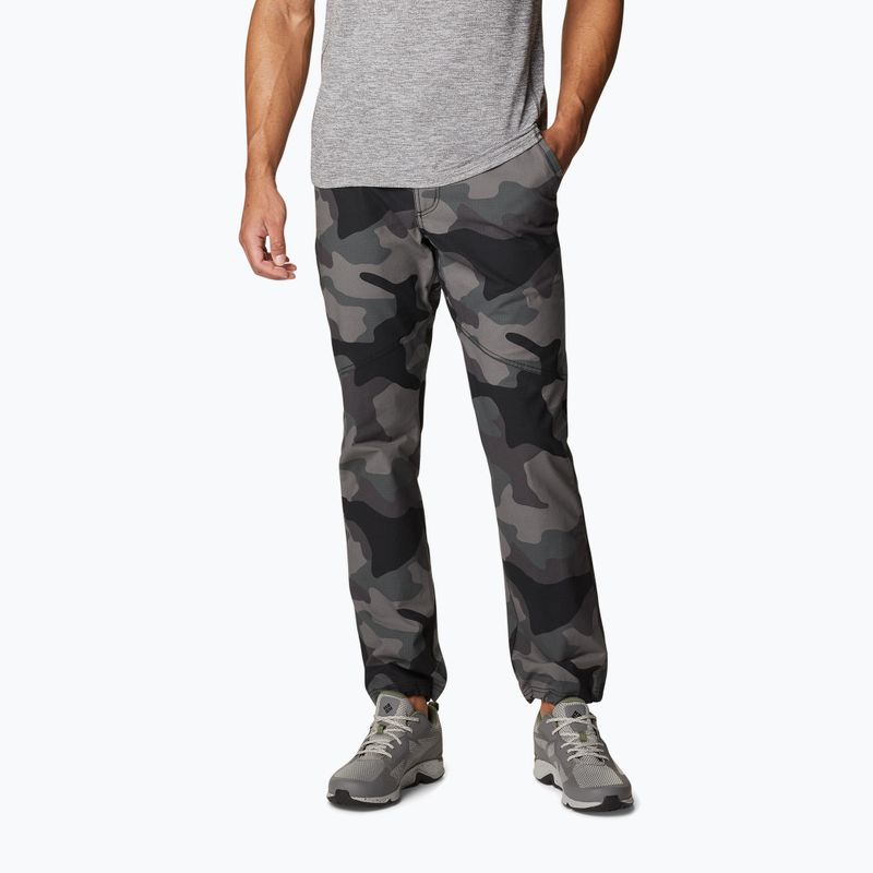 Pantaloni da trekking Columbia Wallowa Belted nero mod camo da uomo