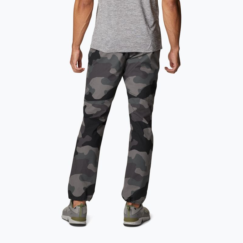 Pantaloni da trekking Columbia Wallowa Belted nero mod camo da uomo 2