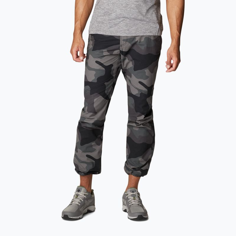 Pantaloni da trekking Columbia Wallowa Belted nero mod camo da uomo 4