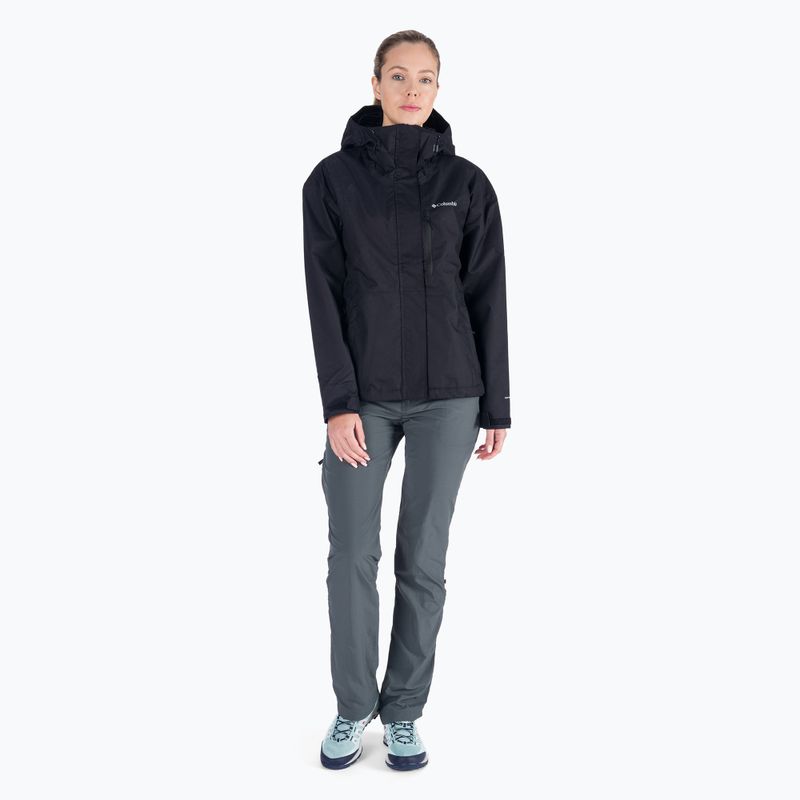 Giacca da pioggia Columbia da donna Hikebound nero 2