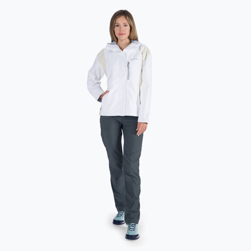 Giacca da pioggia Columbia Hikebound donna bianco/gesso 2