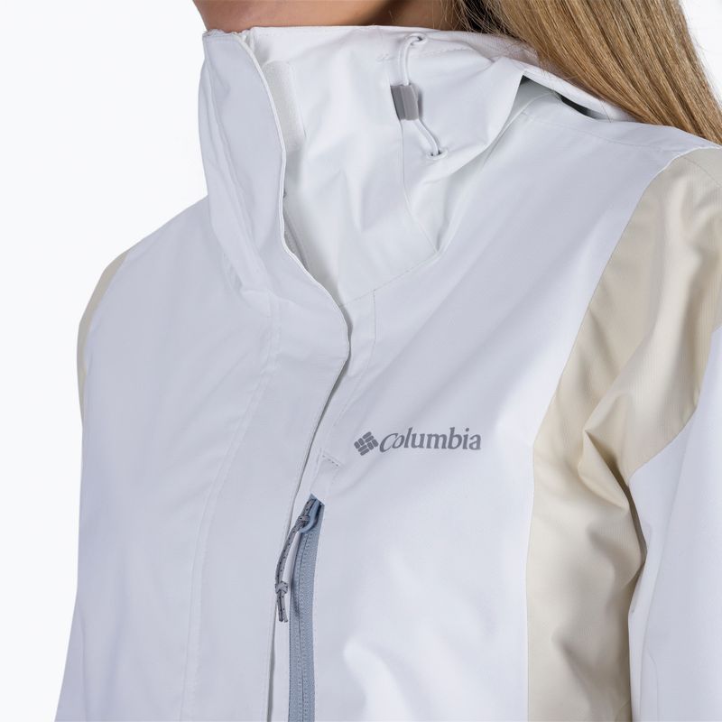 Giacca da pioggia Columbia Hikebound donna bianco/gesso 5