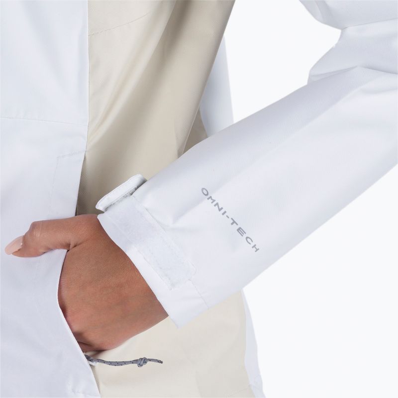 Giacca da pioggia Columbia Hikebound donna bianco/gesso 6