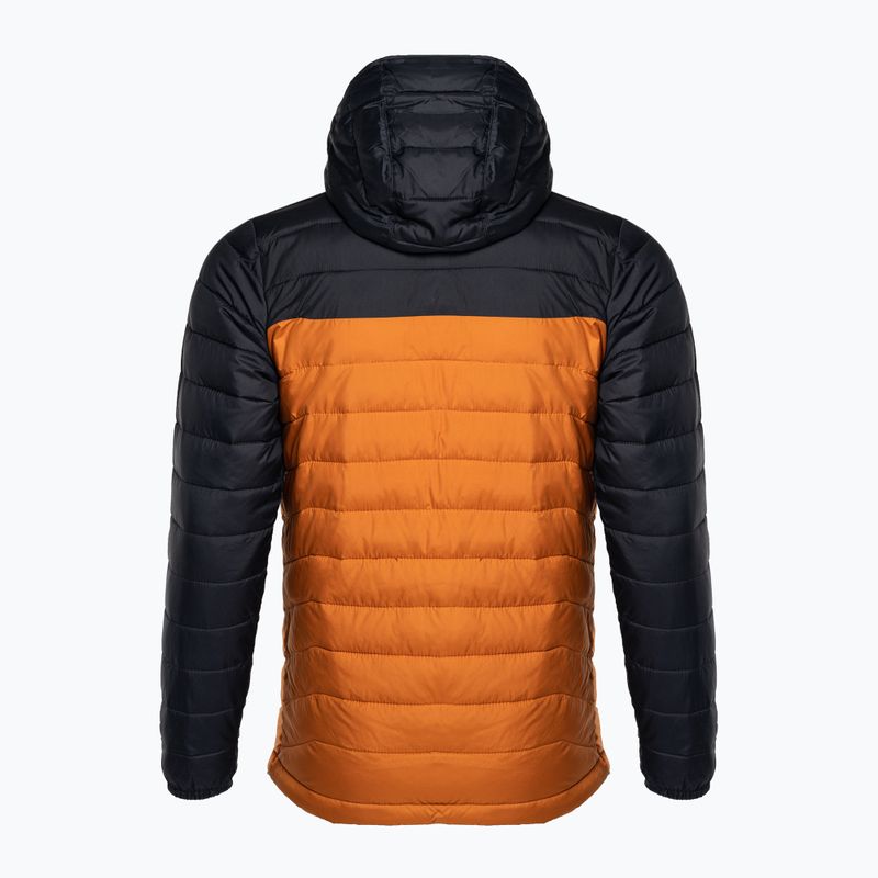 Columbia Powder Lite Piumino da uomo con cappuccio caldo rame/nero 2