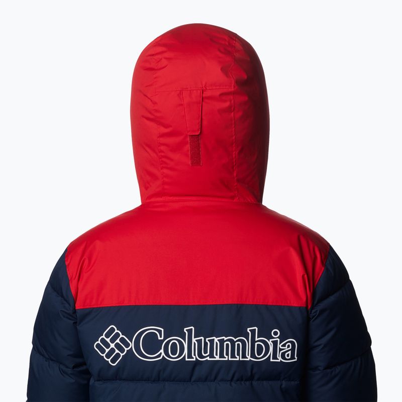 Giacca da sci Columbia Iceline Ridge da uomo, colore blu scuro/rosso montagna 6