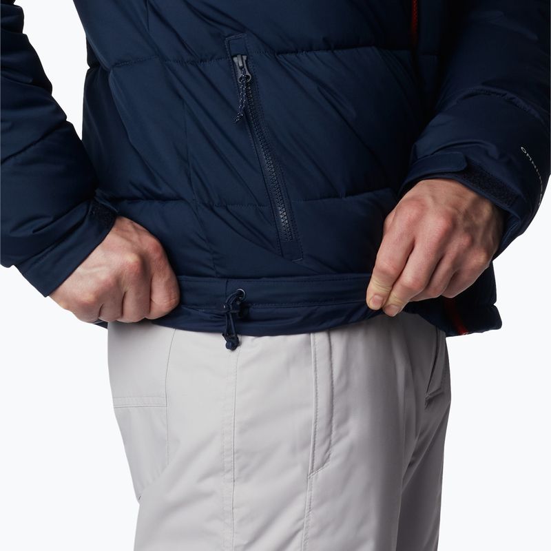 Giacca da sci Columbia Iceline Ridge da uomo, colore blu scuro/rosso montagna 7