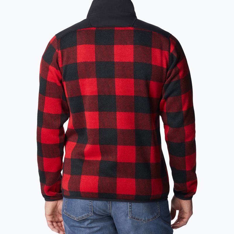 Felpa da trekking Columbia Sweater Weather II Printed mountain red check print da uomo 2