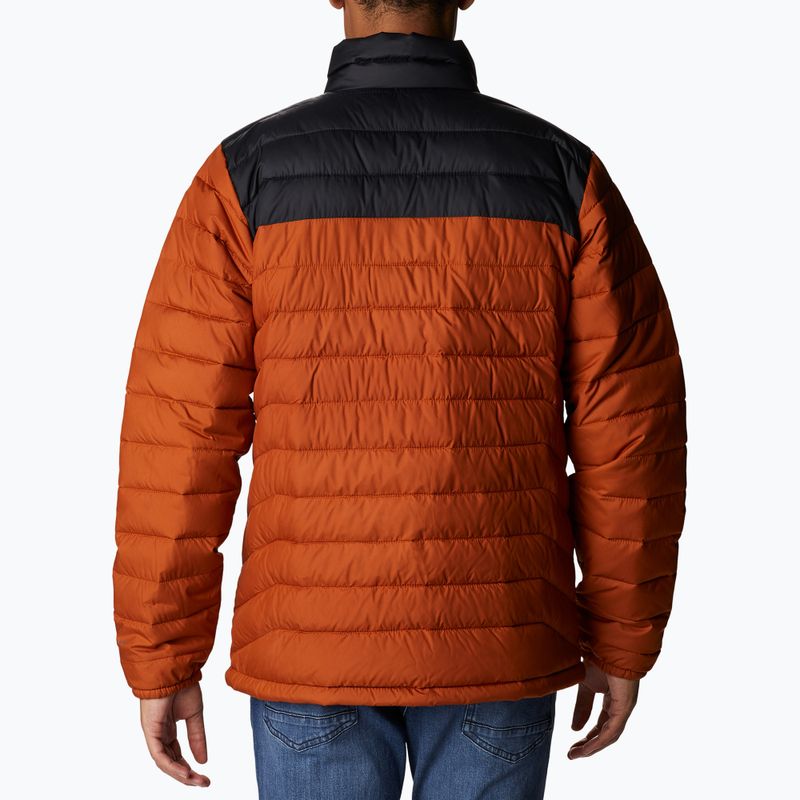 Piumino Columbia Powder Lite caldo rame/nero da uomo 2