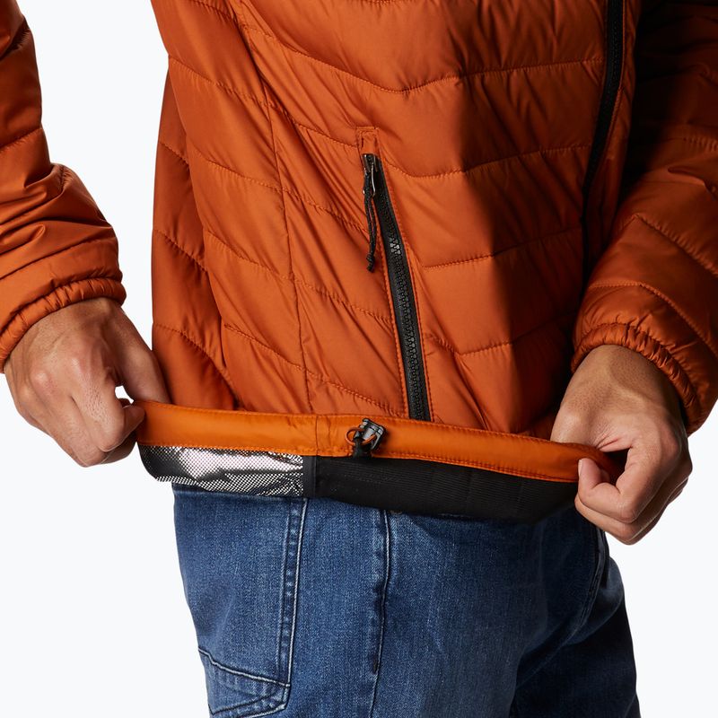 Piumino Columbia Powder Lite caldo rame/nero da uomo 5