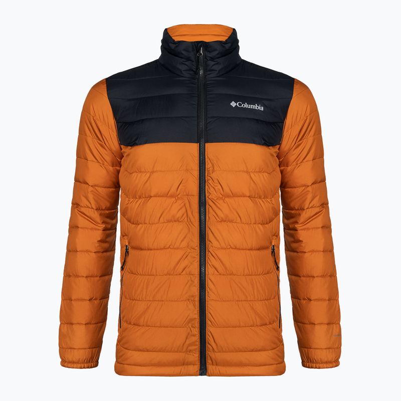 Piumino Columbia Powder Lite caldo rame/nero da uomo 6