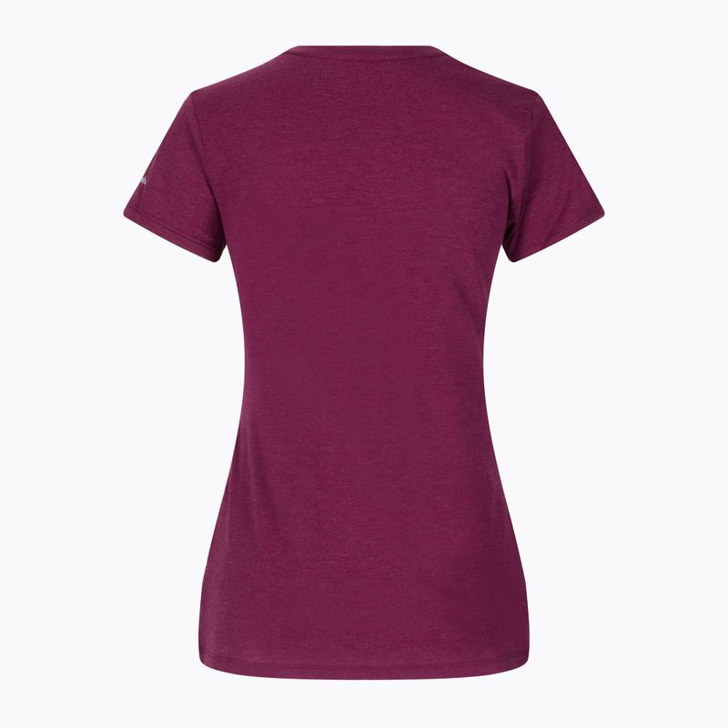 Camicia da trekking donna Columbia Daisy Days Graphic marionberry heather/thru the pines 8