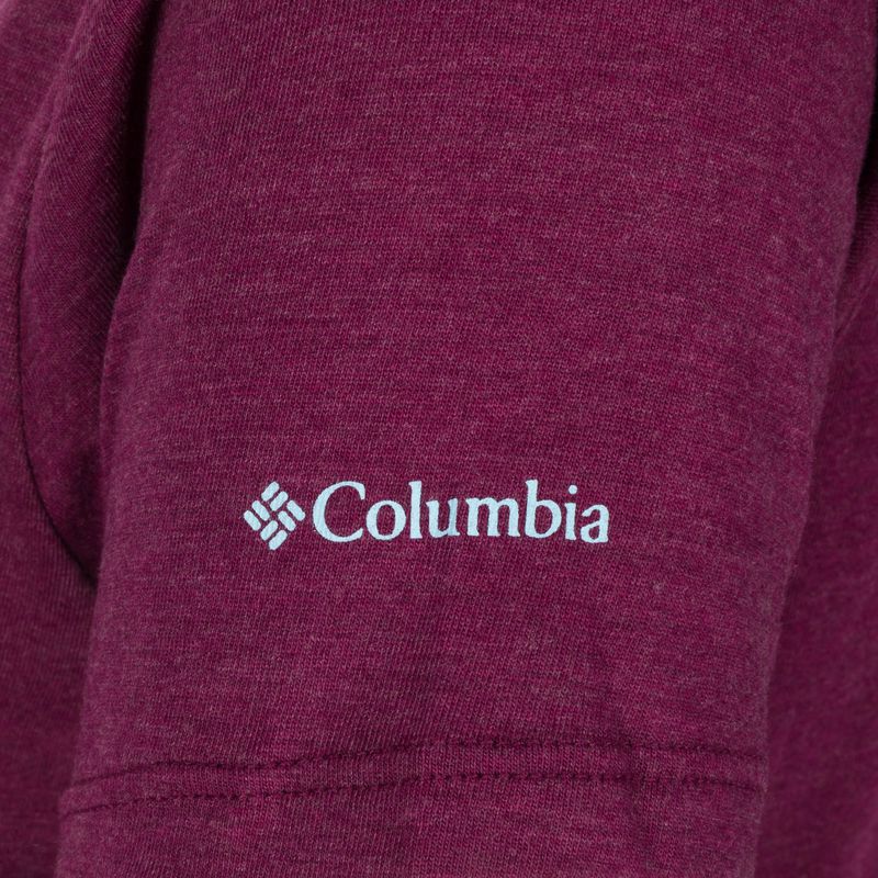 Camicia da trekking donna Columbia Daisy Days Graphic marionberry heather/thru the pines 10