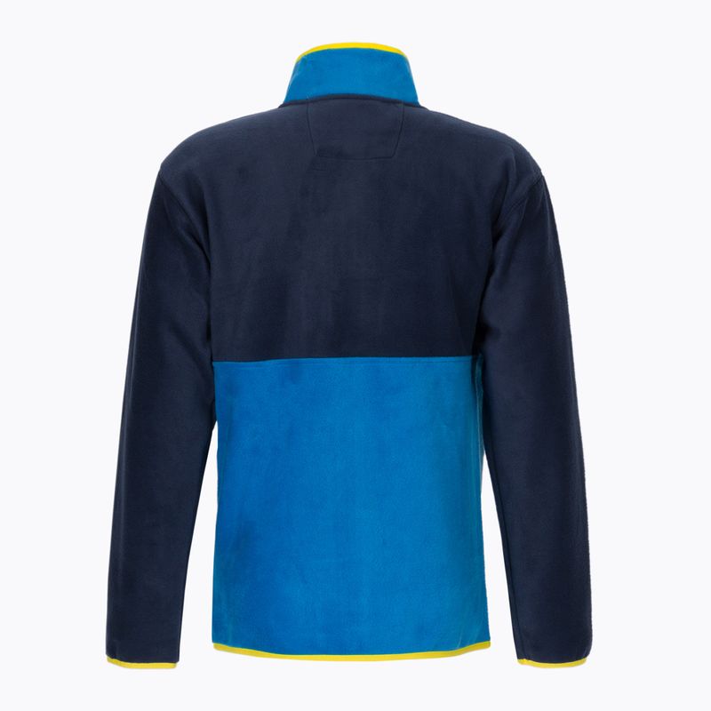 Felpa in pile Columbia Back Bowl Full Zip Uomo collegiate navy/brt indigo/laser lemon 8