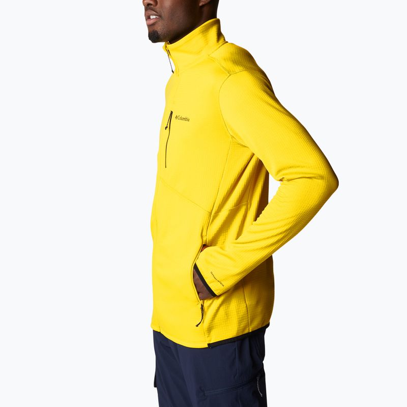Felpa da trekking Columbia Park View FZ laser lemon heather uomo 2