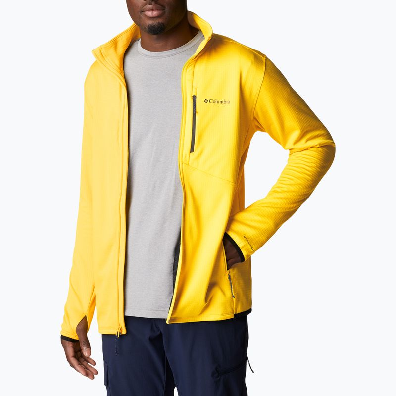 Felpa da trekking Columbia Park View FZ laser lemon heather uomo 3