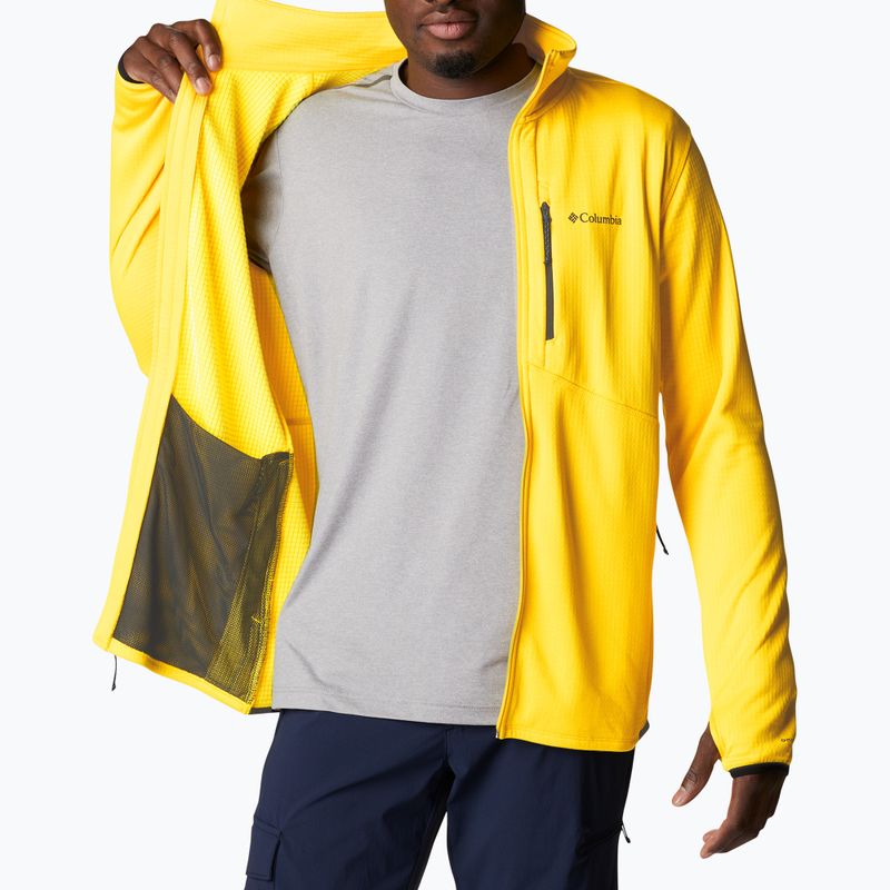 Felpa da trekking Columbia Park View FZ laser lemon heather uomo 4