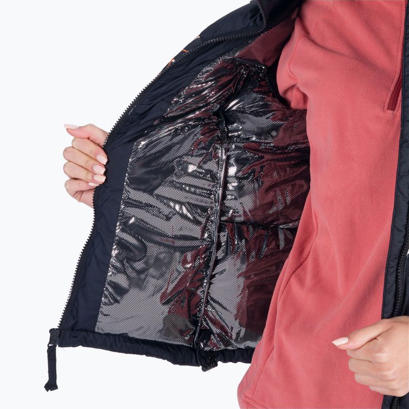 Columbia Pike Lake II Insulated nero/nero stampa fallgrass giacca senza maniche da donna 6