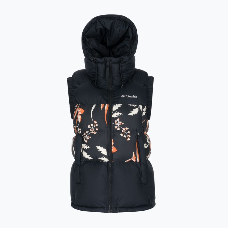 Columbia Pike Lake II Insulated nero/nero stampa fallgrass giacca senza maniche da donna 8