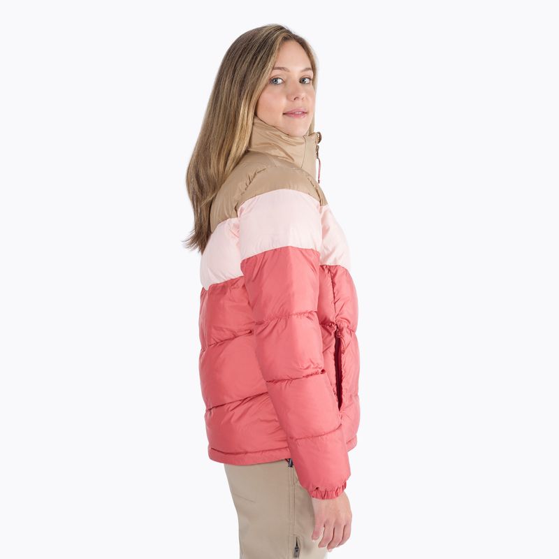 Piumino Columbia Puffect Color Blocked donna corallo scuro/beach blossom/beach 2