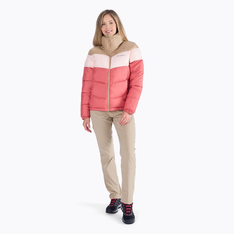 Piumino Columbia Puffect Color Blocked donna corallo scuro/beach blossom/beach 6