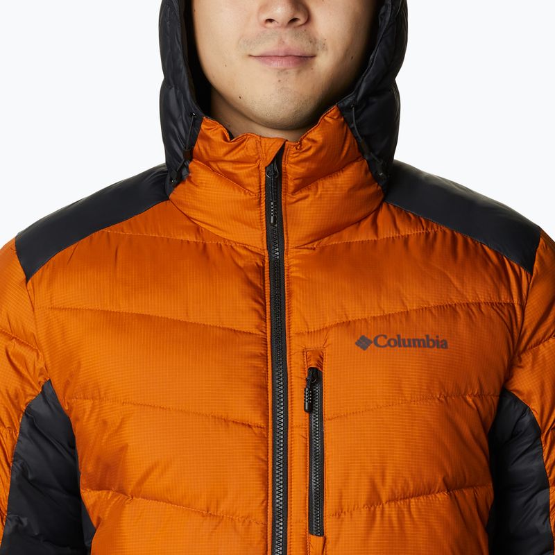 Piumino Columbia Labyrinth Loop Uomo con cappuccio caldo rame/nero 6
