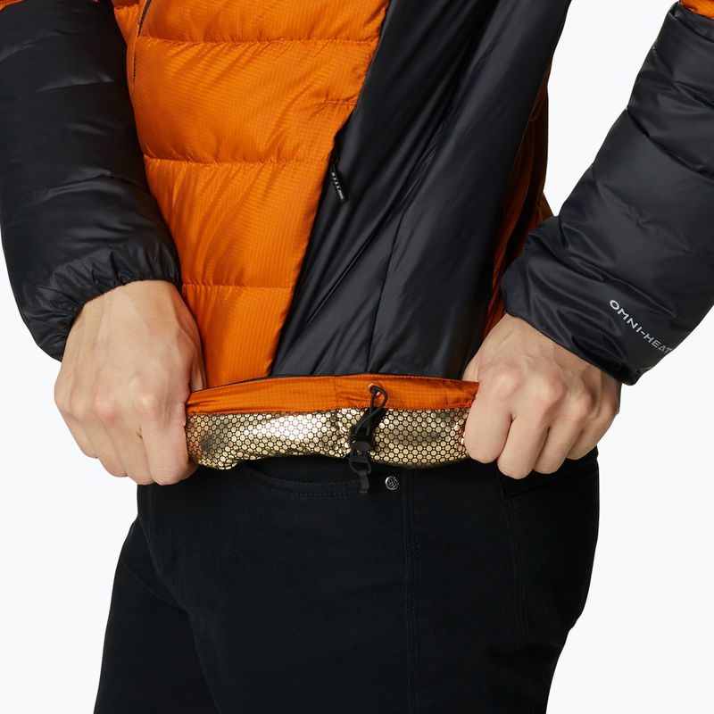 Piumino Columbia Labyrinth Loop Uomo con cappuccio caldo rame/nero 7